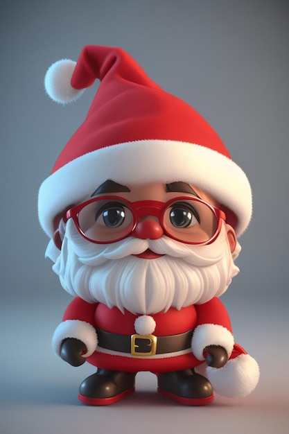 3d cute baby christmas santa kid