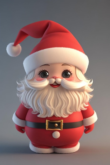 3d cute baby christmas santa kid