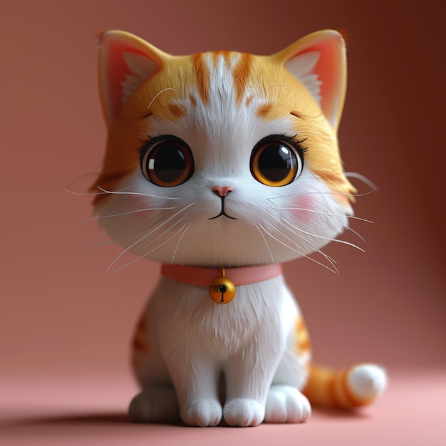 3d Cute Cat Cartoon character