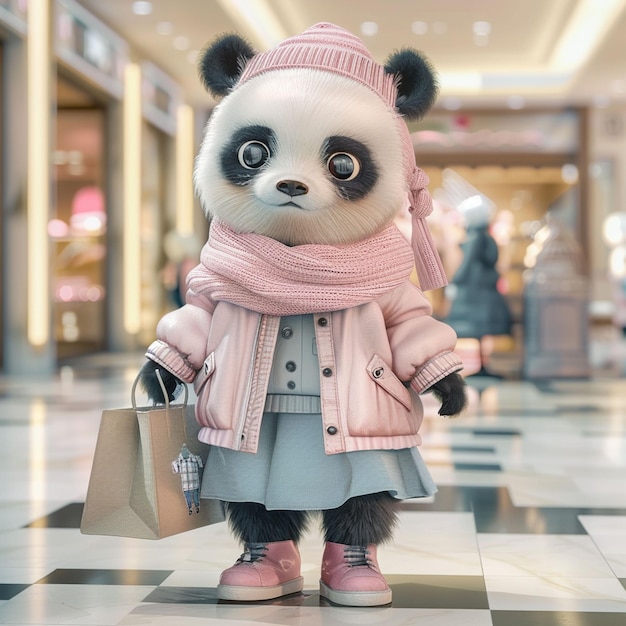 3D Cute Panda Funny Photos