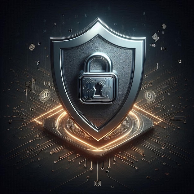 3d cyber security badge