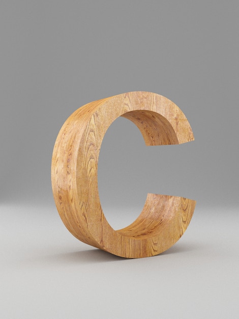 3D decorative wooden Alphabet, capital letter