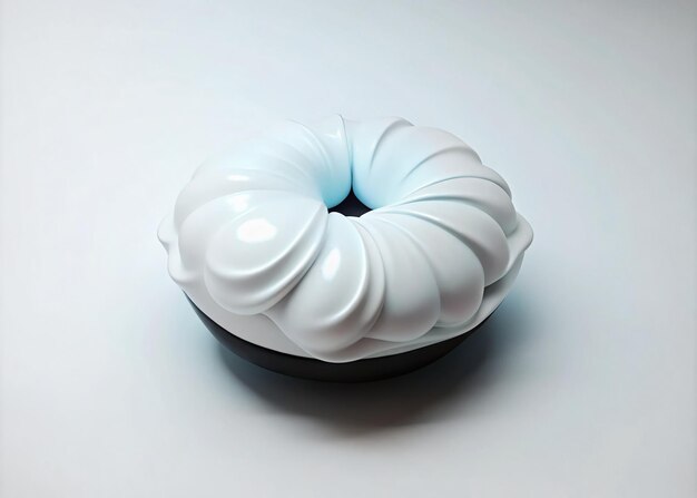 3D design with an inflated balloonstyle effect creating a puffy and protruding visual