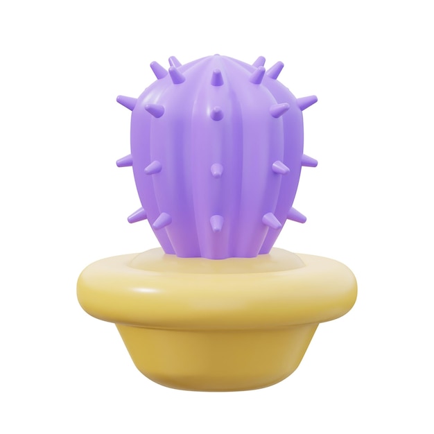 3D Desk Plant Isolated Icon Illustration Render