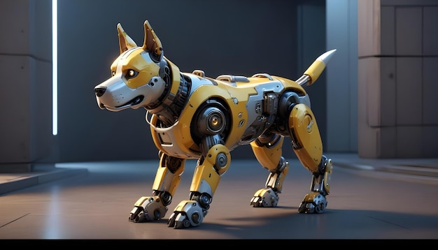 3D dog robot an extra shine