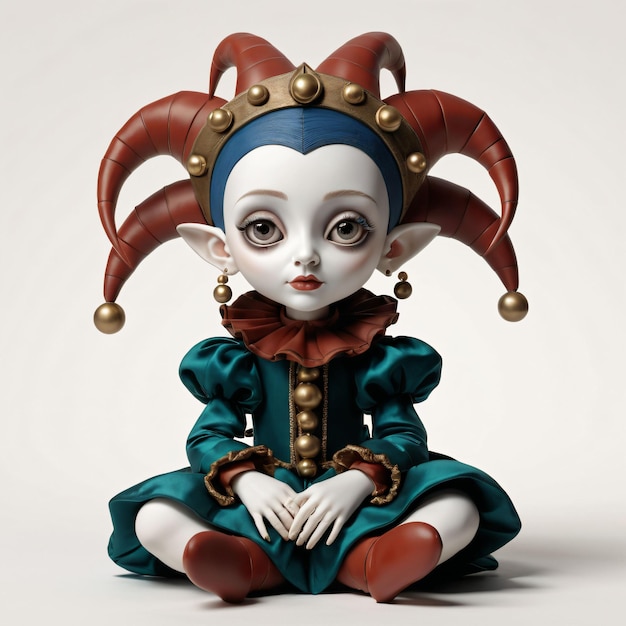 Photo 3d doll jester