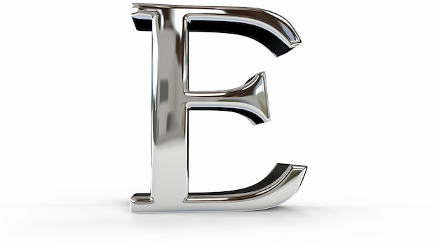 Photo 3d e letter fill with iron frame