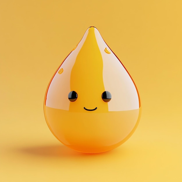 Photo 3d emoji icon sweat droplets for exhaustion illustration logo