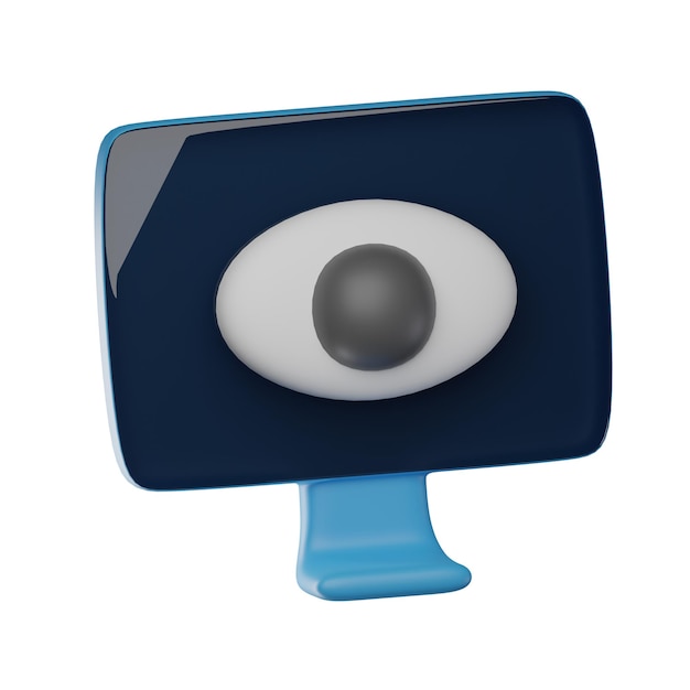 3D Eye Monitoring Illustration