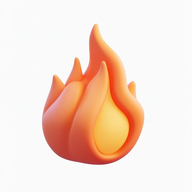 3D Flame Illustration