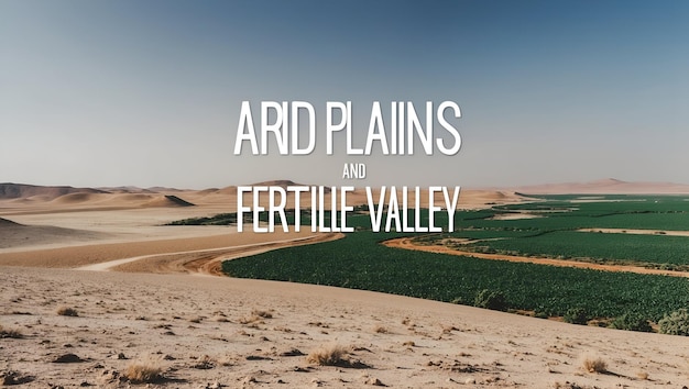 3d Flat icon as Arid Plains and Fertile Valley concept as A view illustrating arid plains and a fert