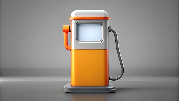 3d Flat icon as Gas pump icon with copy space on a white background concept as A vector image of a g