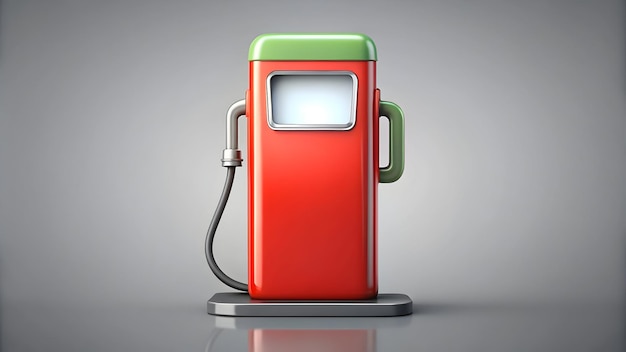 3d Flat icon as Gas pump icon with copy space on a white background concept as A vector image of a g