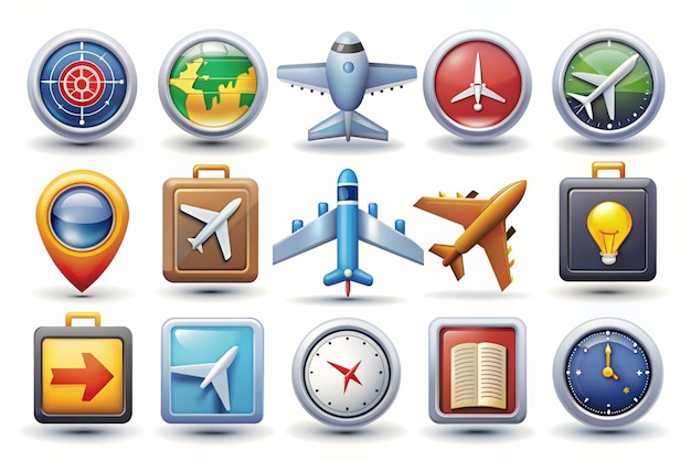 Photo 3d flight status concept icons concept of information icon for airline or terminal board travel icon trendy and modern vector in 3d style