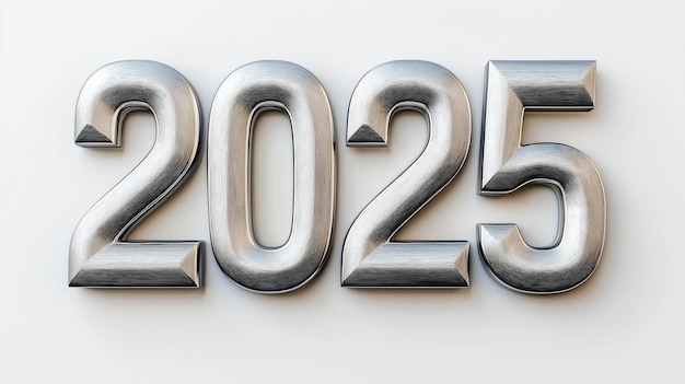 3D Font of text 2025 for new year