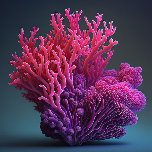 3d fullcolor coral reef illustration