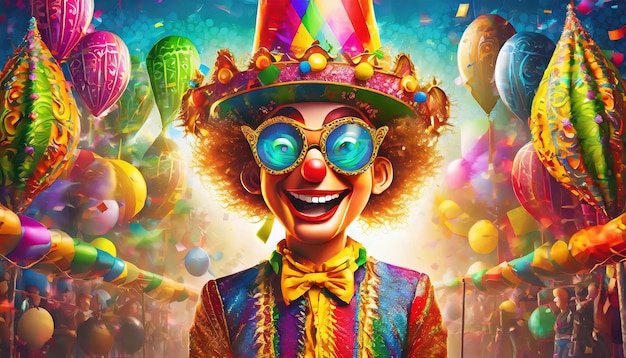 3d fun carnival character