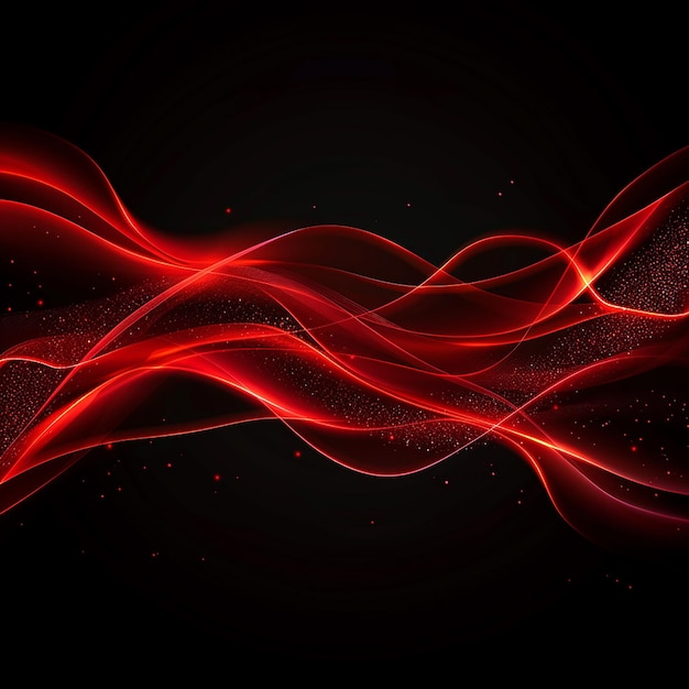 3D futuristic technology background with flowing data waves