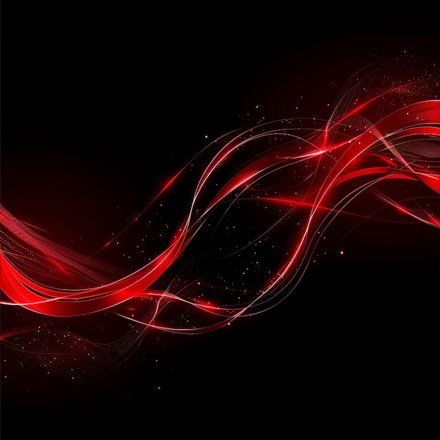 3D futuristic technology background with flowing data waves