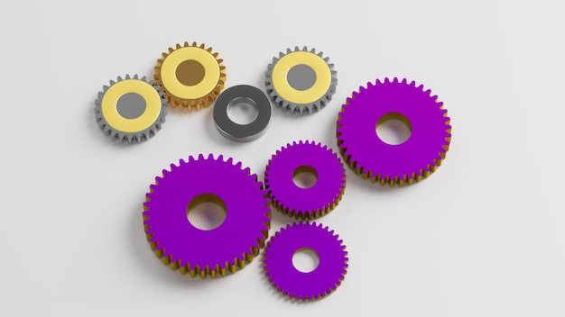 3d gears background