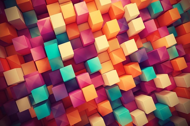 3d geometric background and copy space