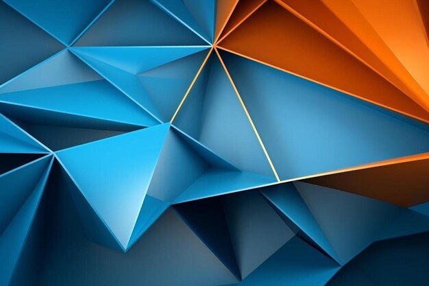 3d geometric background and copy space