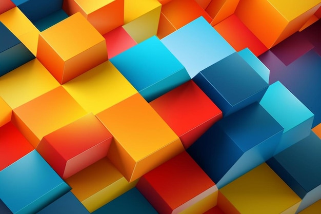 3d geometric background and copy space