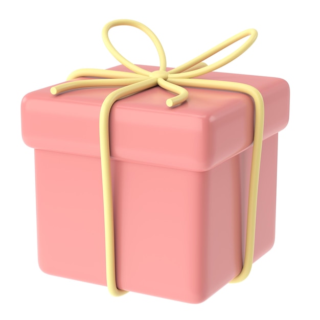 3D gift box 3D illustration