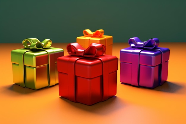 3D gift boxes