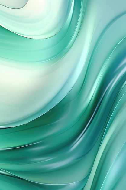 3D glass wave background