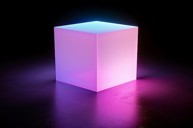 Photo 3d glow sphere cube cuboid ribbon helix swirl