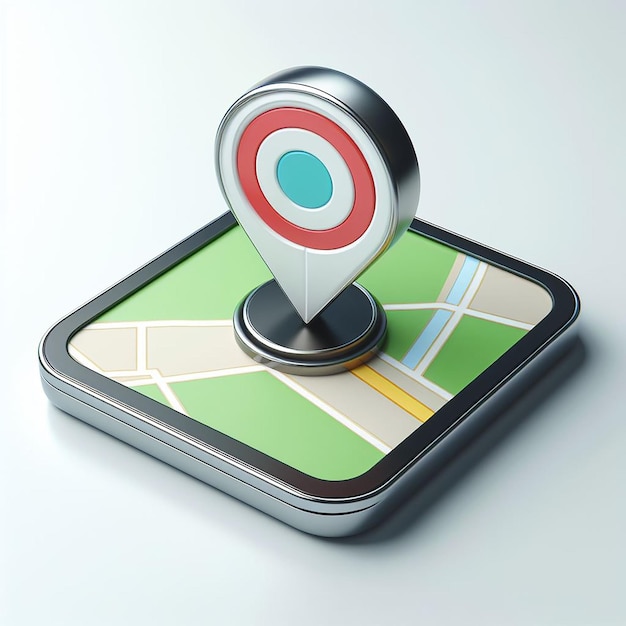 3d GPS navigator pin