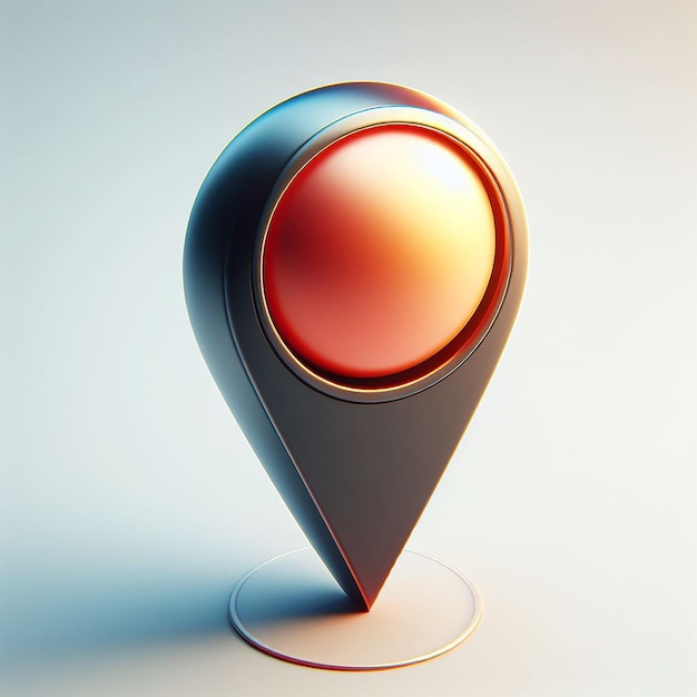 3d GPS navigator pin