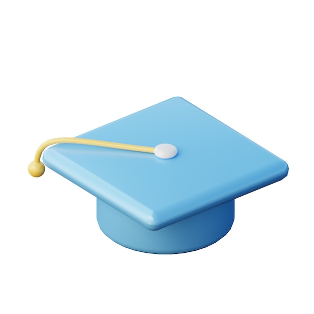 3D Graduation Cap Illustration