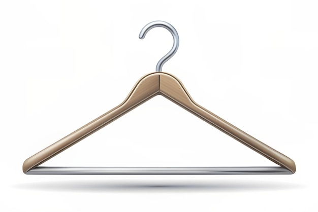 3d hanger isolated on white background Clothes rack Trendy and modern vector in 3d style