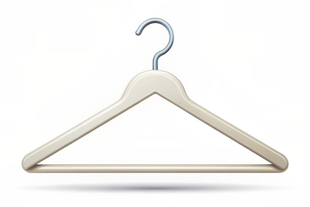 3d hanger isolated on white background Clothes rack Trendy and modern vector in 3d style