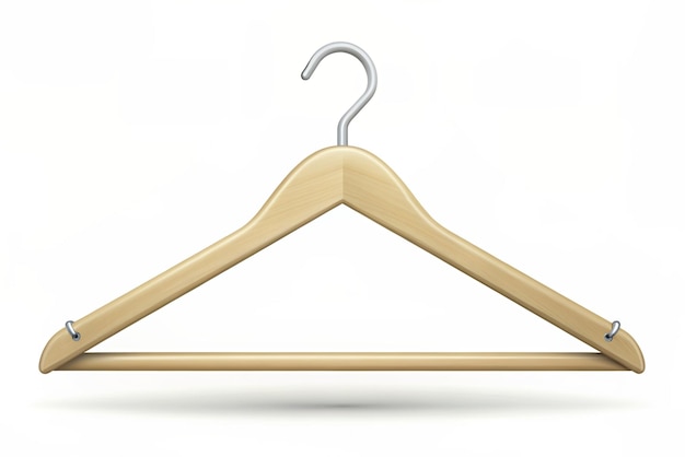 3d hanger isolated on white background Clothes rack Trendy and modern vector in 3d style