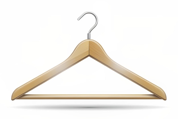 3d hanger isolated on white background Clothes rack Trendy and modern vector in 3d style