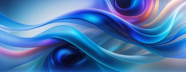 3D HD Abstract Blue Wallpaper Background