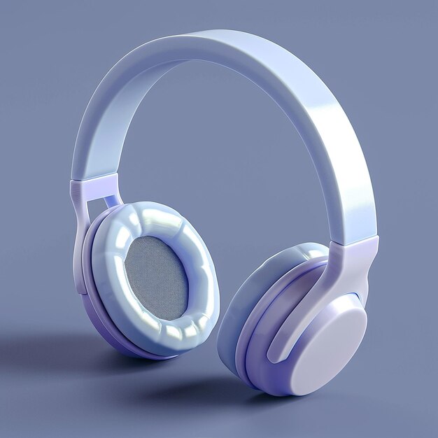 3D Headphones Icon Music and Audio Illustration Logo