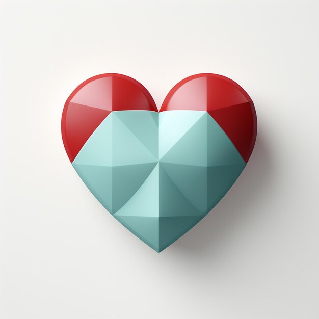 Photo 3d heart background