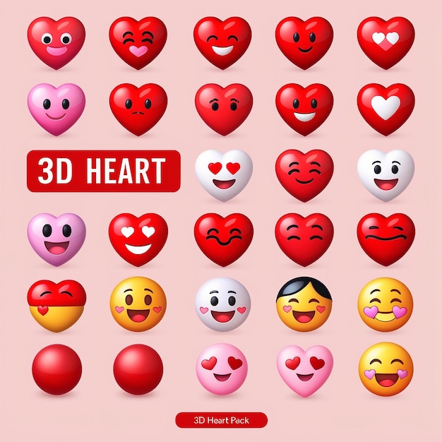 Photo 3d heart pack