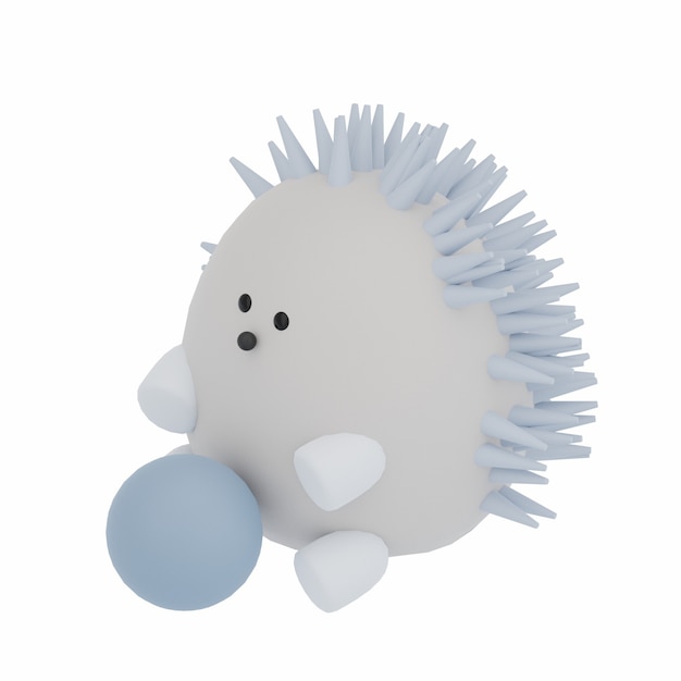 3d Hedgehog Illustration