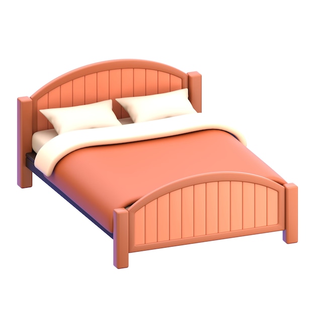 Photo 3d icon bed 3d illustration 3d element 3d rendering graphic elements design element