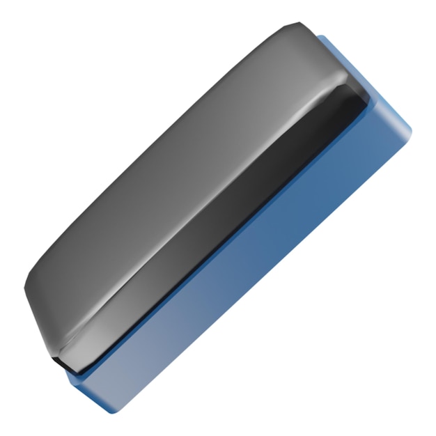 3d icon black board eraser