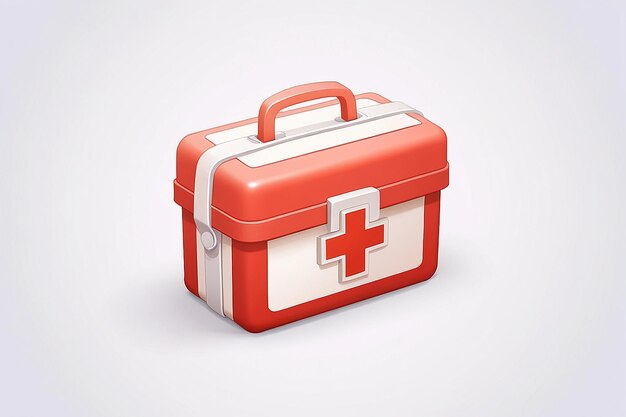 Photo 3d icon illustration first aid kit