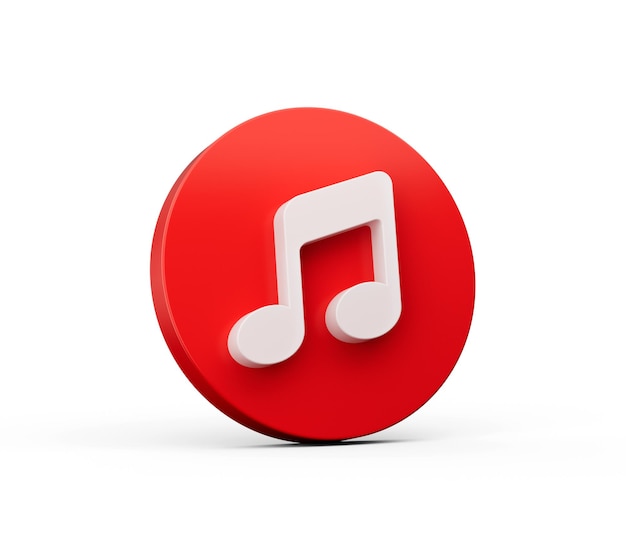 3d icon musical notes internet notification online application icon speech bubble