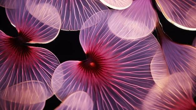 3D illustration of abstract fractal for creative design looks like flowers