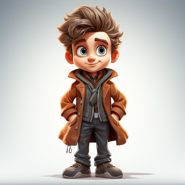 3D illustration Cartoon Character