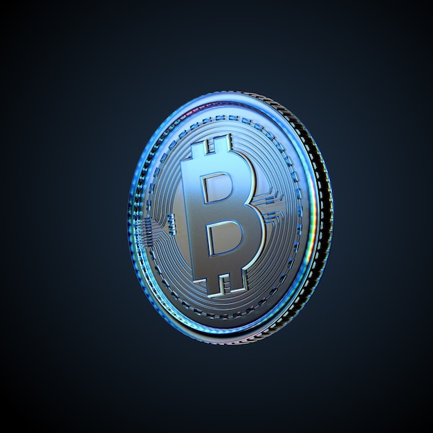 3d illustration of digital cryptocurrency bitcoin  